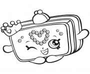 Coloriage saison 7 Shopkins Princess Purse