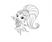 Coloriage shimmer et shine Printable