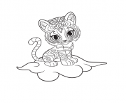 Coloriage shimmer et shine Nahal Printable