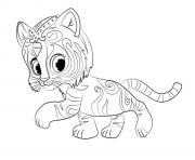 Coloriage shimmer et shine Nahal