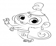 Coloriage Drawing Tala from shimmer et shine