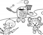 Coloriage umizoomi font du sports