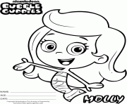 Coloriage Molly Bubble Guppy 1