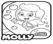 Coloriage Bubble Guppies Molly 1