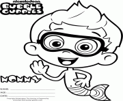 Coloriage Nonny Bubble Guppies 1