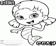 Coloriage Bubble Guppies Dona