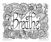 Coloriage breathe adulte anti stress jennifer 3