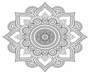 Coloriage mandala floral background design hd