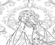 Coloriage mandala disney frozen elsa anna princess