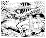 Coloriage kevin sharpe wonder woman inks by frisbeegod