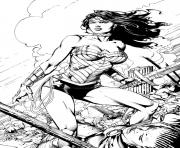 Coloriage wonder woman by battinks