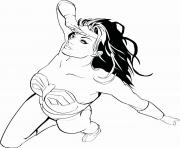 Coloriage wonder woman is looking pour superman adulte dc comics