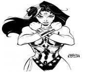 Coloriage wonder woman par sergioxantos dc comics