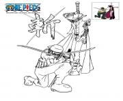 Coloriage coloriage one piece dragon toute lequipe