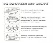 Coloriage se brosser les dents