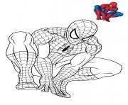 Coloriage spiderman 3 en reflexion