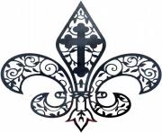 Coloriage Fleur de lis ventage by ALT