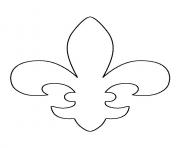 Coloriage fleur de lis pattern