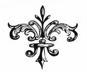 Coloriage Fleur De Lis by Grogee