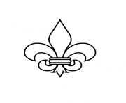 Coloriage Fleur de lis Quebec