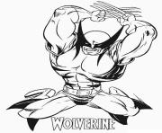 Coloriage wolverine xmen