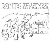 Coloriage vacances ecole ete ete