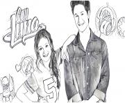 Coloriage soy luna facile a colorier