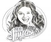 Coloriage soy luna photo avec logo gros sourire