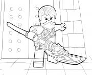 Coloriage LEGO Ninjago Jay Tournament of Elements