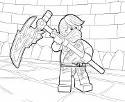 Coloriage LEGO Ninjago Cole Tournament of Elements