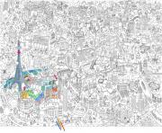 Coloriage xxl ville de paris france