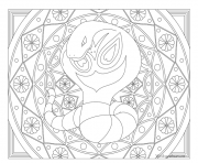 Coloriage Adulte Pokemon Mandala Arbok