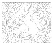 Coloriage Adulte Pokemon Mandala Sandslash