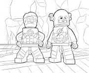 Coloriage flash super heros lego