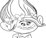 Coloriage trolls poppy happy