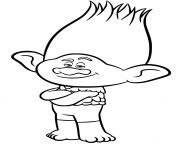 Coloriage branch from trolls