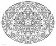 Coloriage mandala pour adulte art therapie