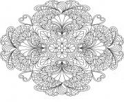 Coloriage flowers mandala