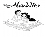 Coloriage disney Aladdin