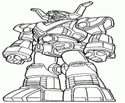 Coloriage cool power ranger robot