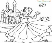 Coloriage chateau princesse