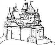 Coloriage chateau ancien