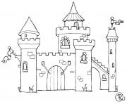 Coloriage chateau