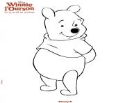 Coloriage winnie ourson de pooh portrait