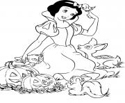 Coloriage Disney Halloween Halloween Blanche Neige