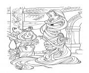 Coloriage halloween disney princesse raiponce