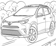 Coloriage Voiture toyota rav4