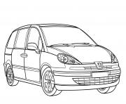 Coloriage Voiture Peugeot 807