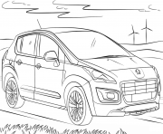 Coloriage Voiture peugeot 3008