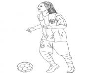 Coloriage lionel messi joueur de foot fc barcelone